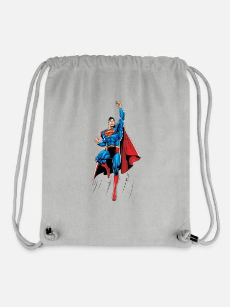 Superman Up and Away - Stanley/Stella recycelter Gym Bag - Grau meliert