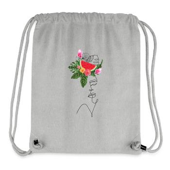 Lady Lineart Wassermelone - Stanley/Stella recycelter Gym Bag - Grau meliert - Vorne