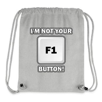 I'm not your key - Stanley/Stella Recycled Gym Bag - heather grey - Front
