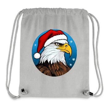 Adler Weihnachtsmann - Stanley/Stella recycelter Gym Bag - Grau meliert - Vorne