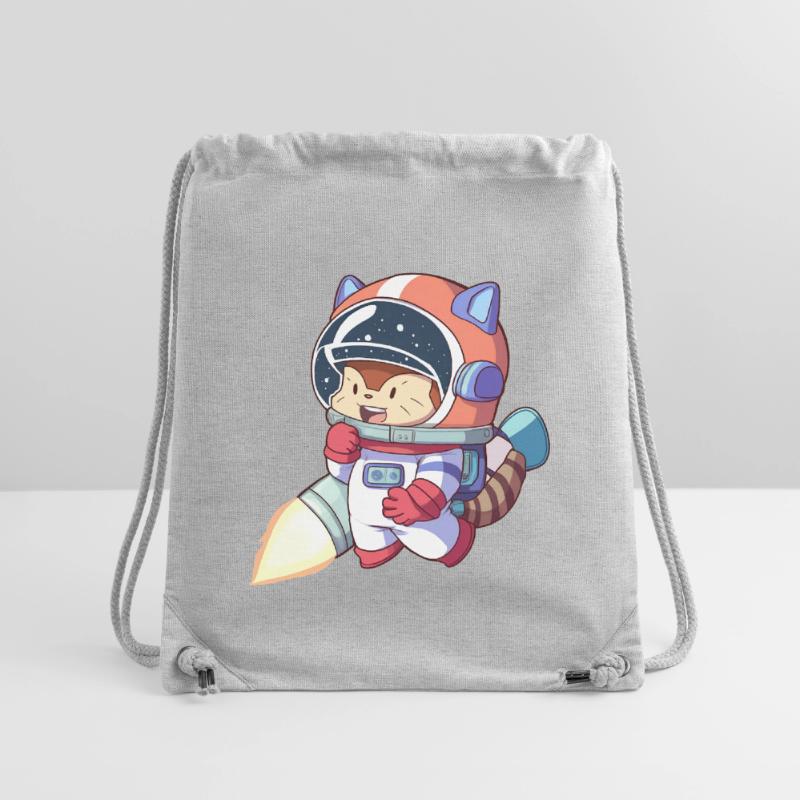Astronaute chat en combinaison spatiale Sac à cordon recyclé Stanley/Stella