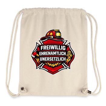 Freiwillig Ehrenamtlich Unersetzlich Emblem - Stanley/Stella recycelter Gym Bag - Naturweiß - Vorne