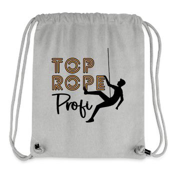 Toprope Profi - Kletterer - Stanley/Stella recycelter Gym Bag - Grau meliert - Vorne