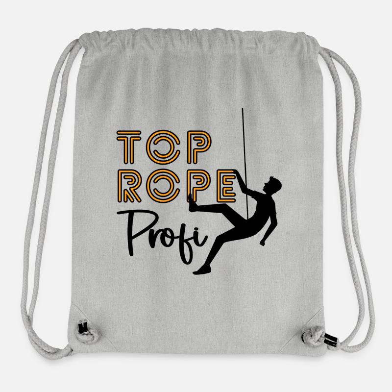Toprope Profi - Kletterer - Stanley/Stella recycelter Gym Bag - Grau meliert