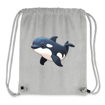 Killer whale - Stanley/Stella Recycled Gym Bag - heather grey - Front