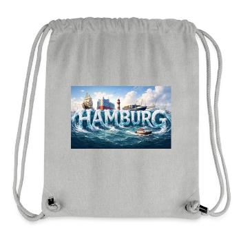 Hamburg Waves at the harbour - Stanley/Stella Recycled Gym Bag - heather grey - Front