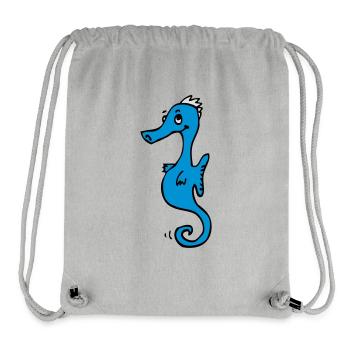 Sea Horse - Sac à cordon recyclé Stanley/Stella - gris chiné - Devant