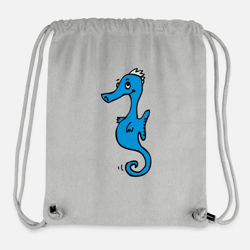 Seepferdchen - Stanley/Stella recycelter Gym Bag - Grau meliert