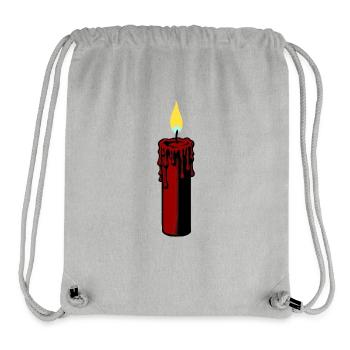 Candle | Candlelight Advent candle-wind - Stanley/Stella Recycled Gym Bag - heather grey - Front