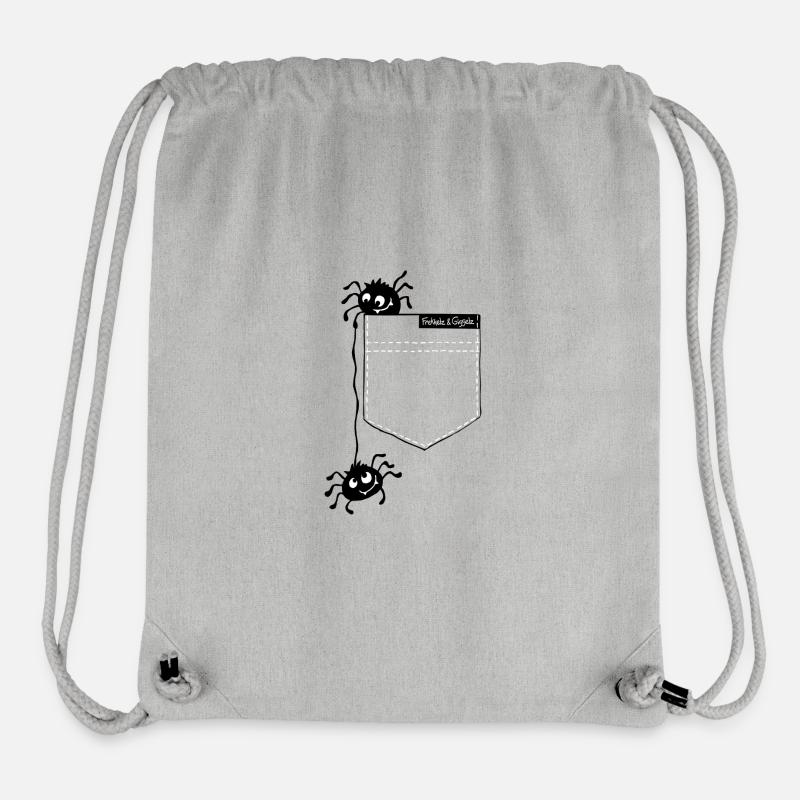 Arachnides - Sac à cordon recyclé Stanley/Stella - gris chiné