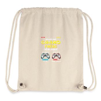 Big Brother Level Unlocked Gamer, demnächst verfügbar - Stanley/Stella recycelter Gym Bag - Naturweiß - Vorne