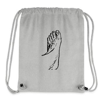 Fuß Füße Fußpflege Podologie - Stanley/Stella recycelter Gym Bag - Grau meliert - Vorne