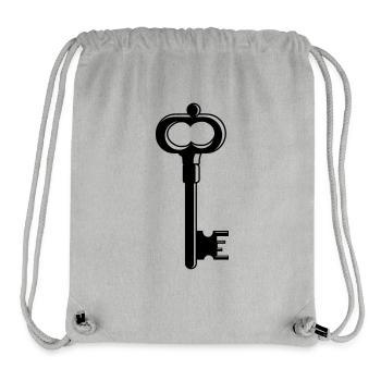Ancienne clé - Sac à cordon recyclé Stanley/Stella - gris chiné - Devant