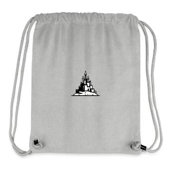 Sandcastle Castle black white - Stanley/Stella Recycled Gym Bag - heather grey - Front