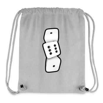 161 Würfel  - Stanley/Stella recycelter Gym Bag - Grau meliert - Vorne