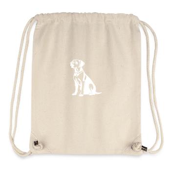 Beagle Hund Silhouette - Stanley/Stella recycelter Gym Bag - Naturweiß - Vorne