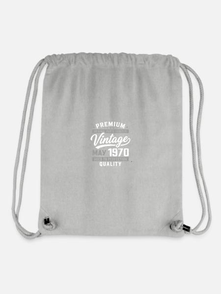 Mai 1970 Geburtstag 56 Jahre alt – Geboren Mai 1970 - Stanley/Stella recycelter Gym Bag - Grau meliert