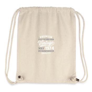 May 1974 Birthday 52 years old - Born May 1974 - Stanley/Stella Recycled Gym Bag - natural - Front