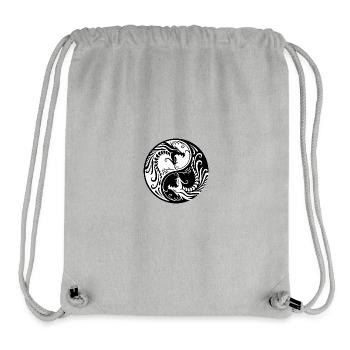 Drache Yin Yang - Stanley/Stella recycelter Gym Bag - Grau meliert - Vorne