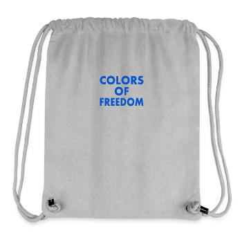 Colors of freedom - Stanley/Stella Recycled Gym Bag - heather grey - Front