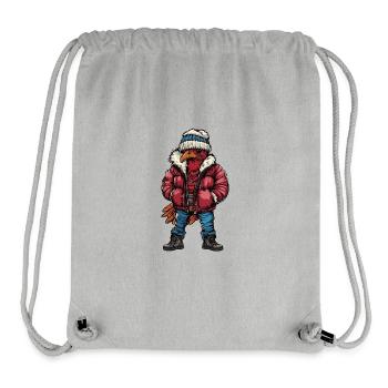 Turkey Funny Winter - Stanley/Stella Recycled Gym Bag - heather grey - Front