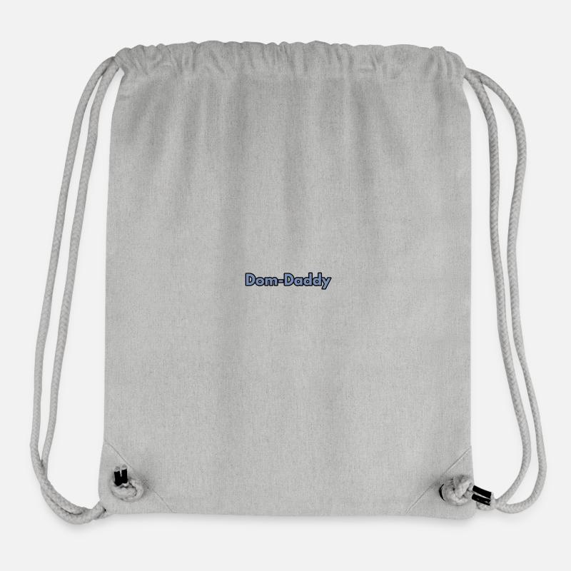 Dom Daddy Faute d’Art sur Noir - Sac à cordon recyclé Stanley/Stella - gris chiné