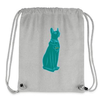 Theodosia Katzenfigur Ra - Stanley/Stella recycelter Gym Bag - Grau meliert - Vorne