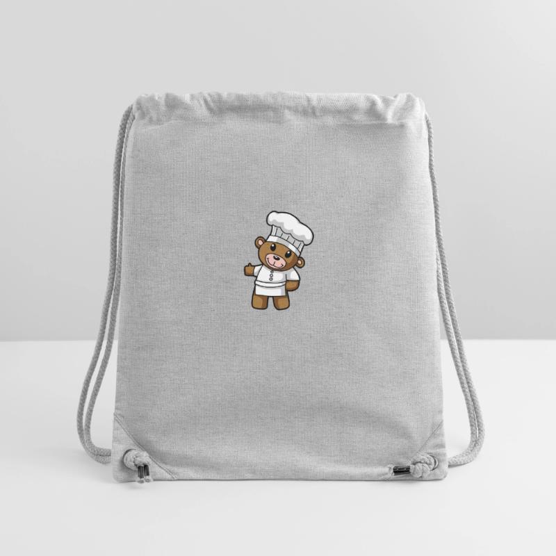 Culinary Art Teddy Chef Kitchen Drawing Comic Bear Stanley/Stella Recycled Gym Bag