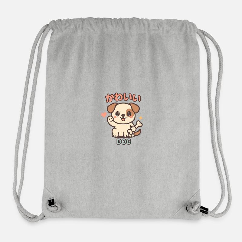Kawaii Hund Cartoon - Niedlicher Welpe - Stanley/Stella recycelter Gym Bag - Grau meliert