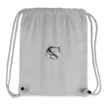 Trout Fish Fishing Ink Tattoo Vector - Stanley/Stella Recycled Gym Bag - heather grey - Front
