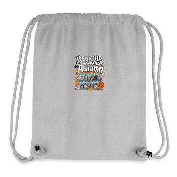 Medicine for Happiness in Autumn Weekdays Days - Stanley/Stella Recycled Gym Bag - heather grey - Front