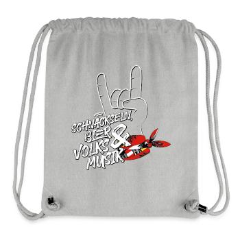 Schnackseln, beer & folk music | ZiachON! - Stanley/Stella Recycled Gym Bag - heather grey - Front