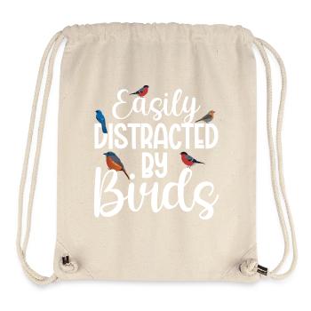 Easily Distracted by Birds - Stanley/Stella Recycled Gym Bag - natural - Front