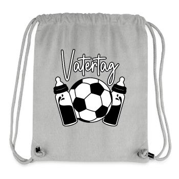 Vatertag Fußball - Stanley/Stella recycelter Gym Bag - Grau meliert - Vorne