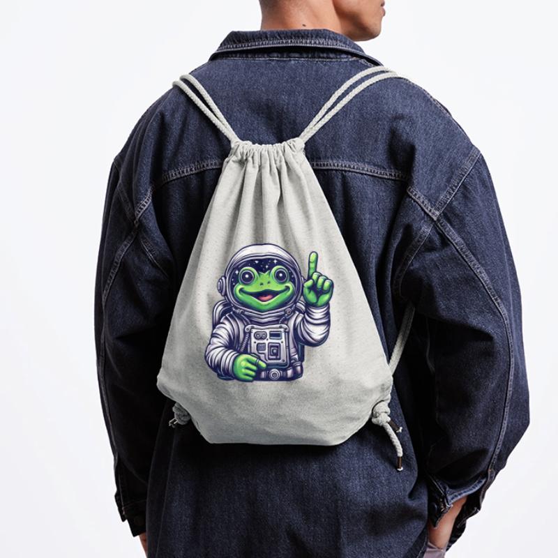 Astronaut Frog Toad Space Cosmonaut Stanley/Stella Recycled Gym Bag