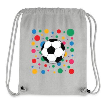 Fleckiges Shirt Fußball mit buntem Konfetti - Stanley/Stella recycelter Gym Bag - Grau meliert - Vorne