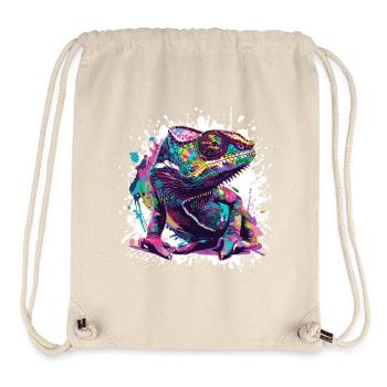  Gecko Spritzer - Stanley/Stella recycelter Gym Bag - Naturweiß - Vorne