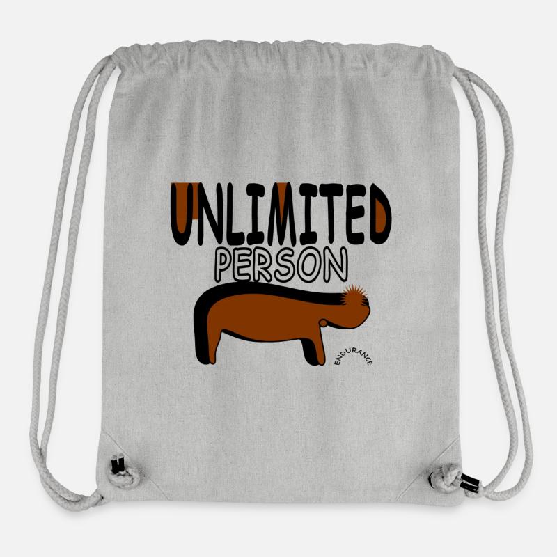 Motivation Endurance - Stanley/Stella recycelter Gym Bag - Grau meliert