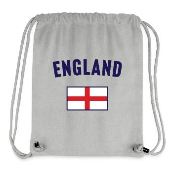 Drapeau de l’Angleterre - Sac à cordon recyclé Stanley/Stella - gris chiné - Devant