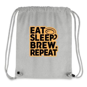 Aber erstes Kaffee-Shirt Lustiges Kaffee-Liebhaber-T-Shirt - Stanley/Stella recycelter Gym Bag - Grau meliert - Vorne