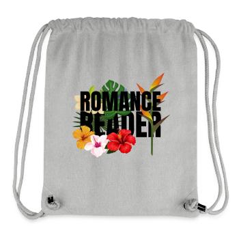 Romance Reader Flowers - Sac à cordon recyclé Stanley/Stella - gris chiné - Devant