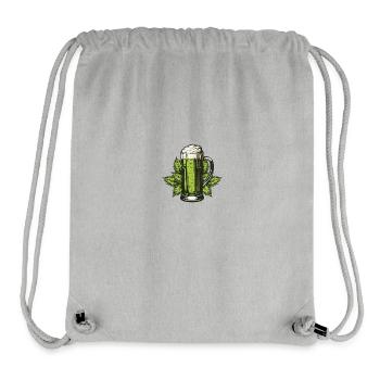 Houblon en verre à bière - Sac à cordon recyclé Stanley/Stella - gris chiné - Devant
