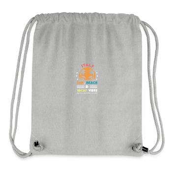 Italien Sommer Vibes - Stanley/Stella recycelter Gym Bag - Grau meliert - Vorne