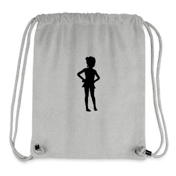 Mädchen - Stanley/Stella recycelter Gym Bag - Grau meliert - Vorne