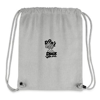 Ne vous moquez pas de moi - Sac à cordon recyclé Stanley/Stella - gris chiné - Devant