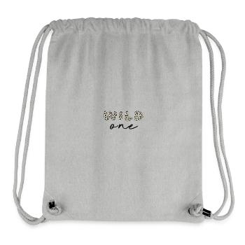 T-shirt Wild One – Style de tendance à imprimé léopard - Sac à cordon recyclé Stanley/Stella - gris chiné - Devant