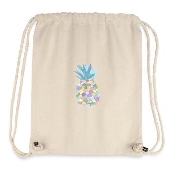 Pastel-coloured pineapple - Stanley/Stella Recycled Gym Bag - natural - Front