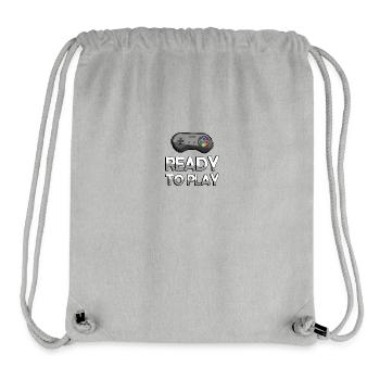 READY TO PLAY + SNES Controller - Gaming - Stanley/Stella recycelter Gym Bag - Grau meliert - Vorne