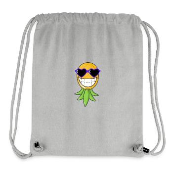Swinger Ananas lachend - Stanley/Stella recycelter Gym Bag - Grau meliert - Vorne