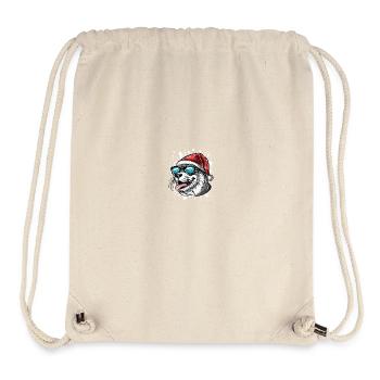 Robbe Tier Weihnachten Lustig - Stanley/Stella recycelter Gym Bag - Naturweiß - Vorne